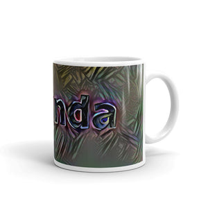 Belinda Mug Dark Rainbow 10oz left view