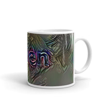 Load image into Gallery viewer, Thien Mug Dark Rainbow 10oz left view