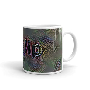 Philip Mug Dark Rainbow 10oz left view