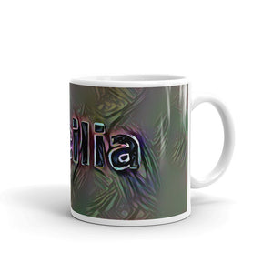 Cecilia Mug Dark Rainbow 10oz left view