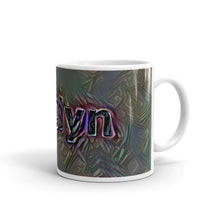 Load image into Gallery viewer, Evelyn Mug Dark Rainbow 10oz left view