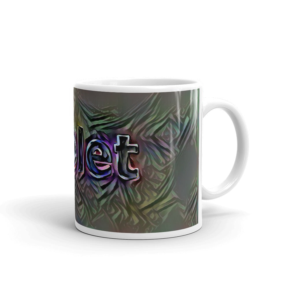 Violet Mug Dark Rainbow 10oz left view