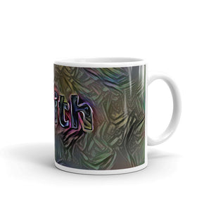 Keith Mug Dark Rainbow 10oz left view