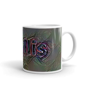 Phyllis Mug Dark Rainbow 10oz left view