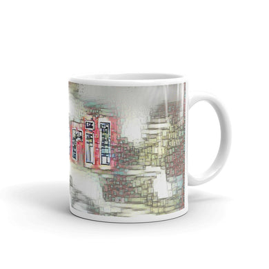 Abril Mug Ink City Dream 10oz left view