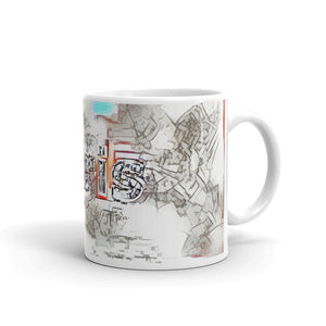 Chris Mug Frozen City 10oz left view