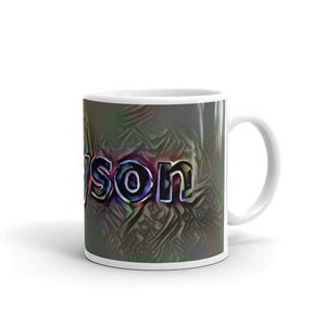 Grayson Mug Dark Rainbow 10oz left view