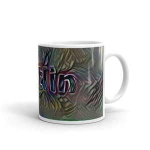Caitlin Mug Dark Rainbow 10oz left view