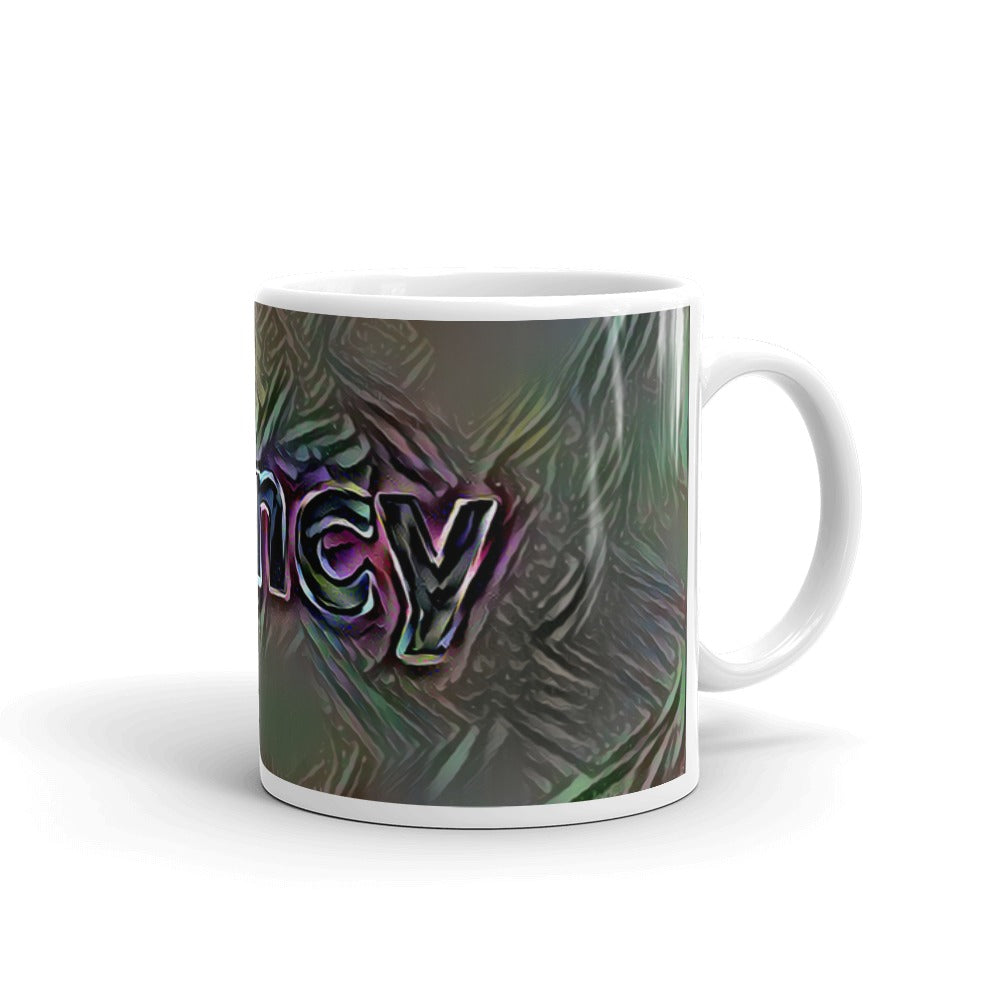 Nancy Mug Dark Rainbow 10oz left view