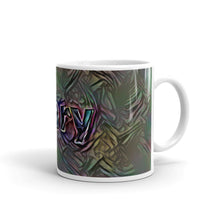 Load image into Gallery viewer, Mary Mug Dark Rainbow 10oz left view