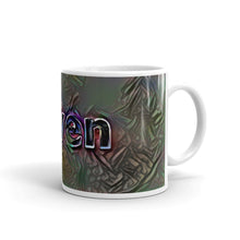 Load image into Gallery viewer, Owen Mug Dark Rainbow 10oz left view