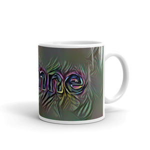 Leanne Mug Dark Rainbow 10oz left view
