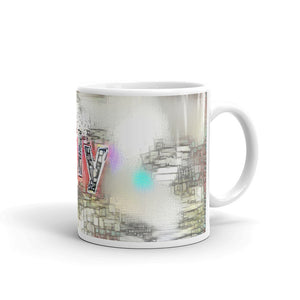 Lily Mug Ink City Dream 10oz left view
