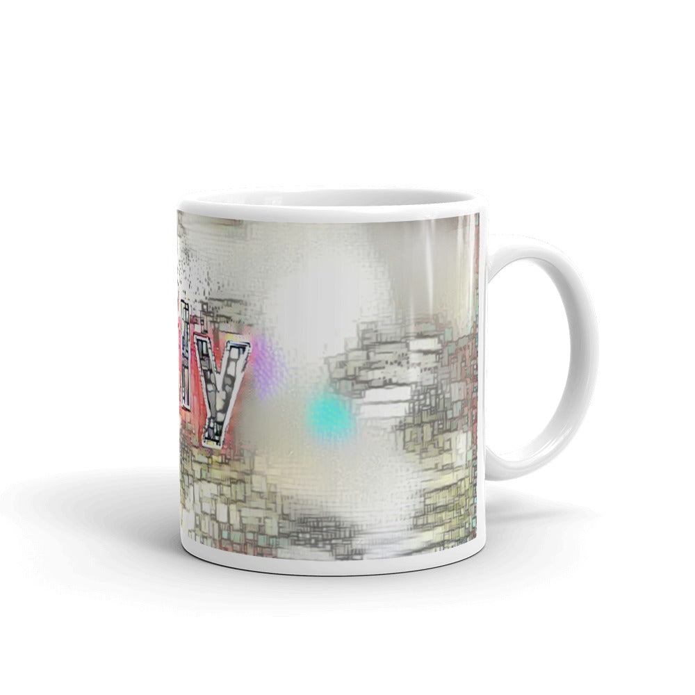 Lily Mug Ink City Dream 10oz left view