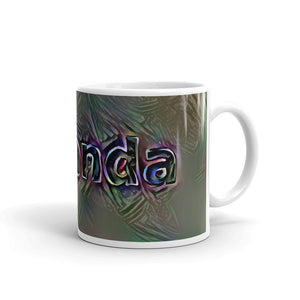 Miranda Mug Dark Rainbow 10oz left view