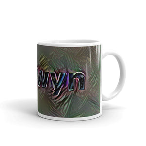 Raewyn Mug Dark Rainbow 10oz left view
