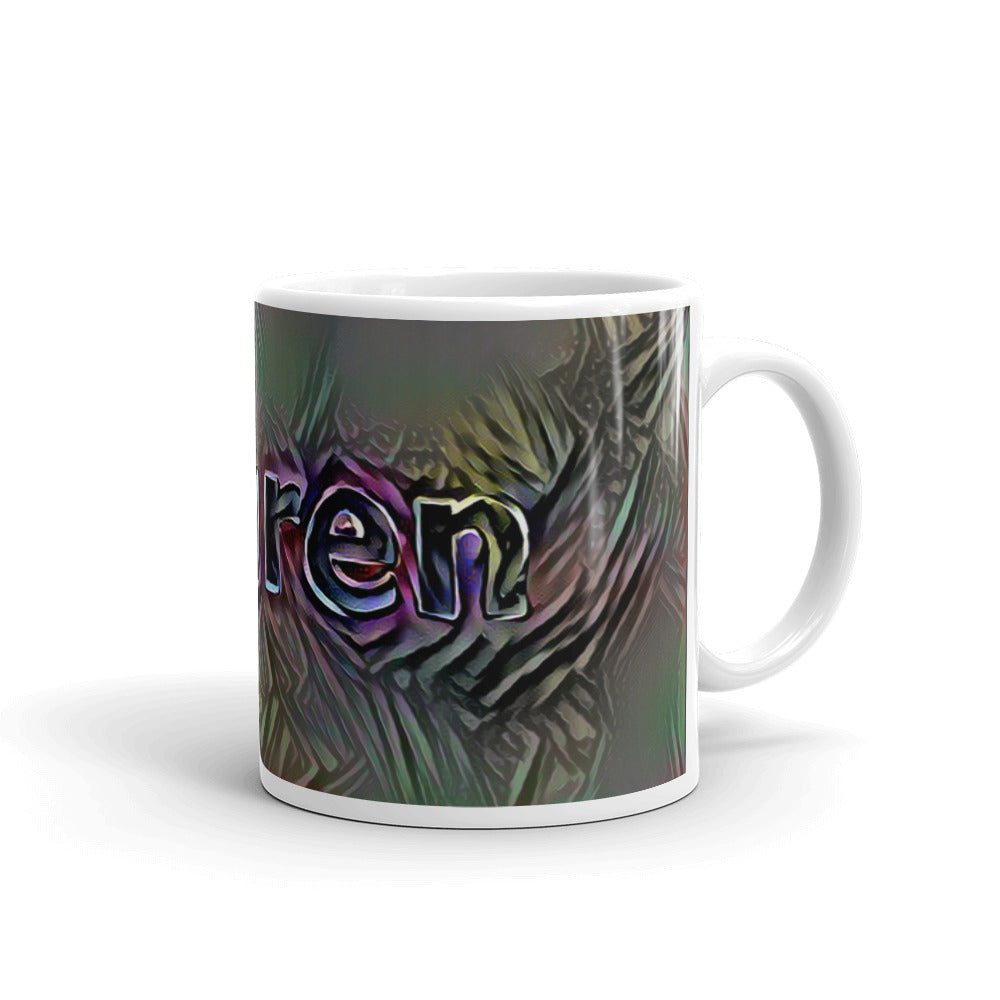 Lauren Mug Dark Rainbow 10oz left view