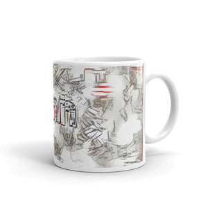 Ann Mug Frozen City 10oz left view