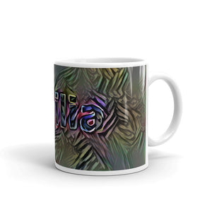 Emilia Mug Dark Rainbow 10oz left view