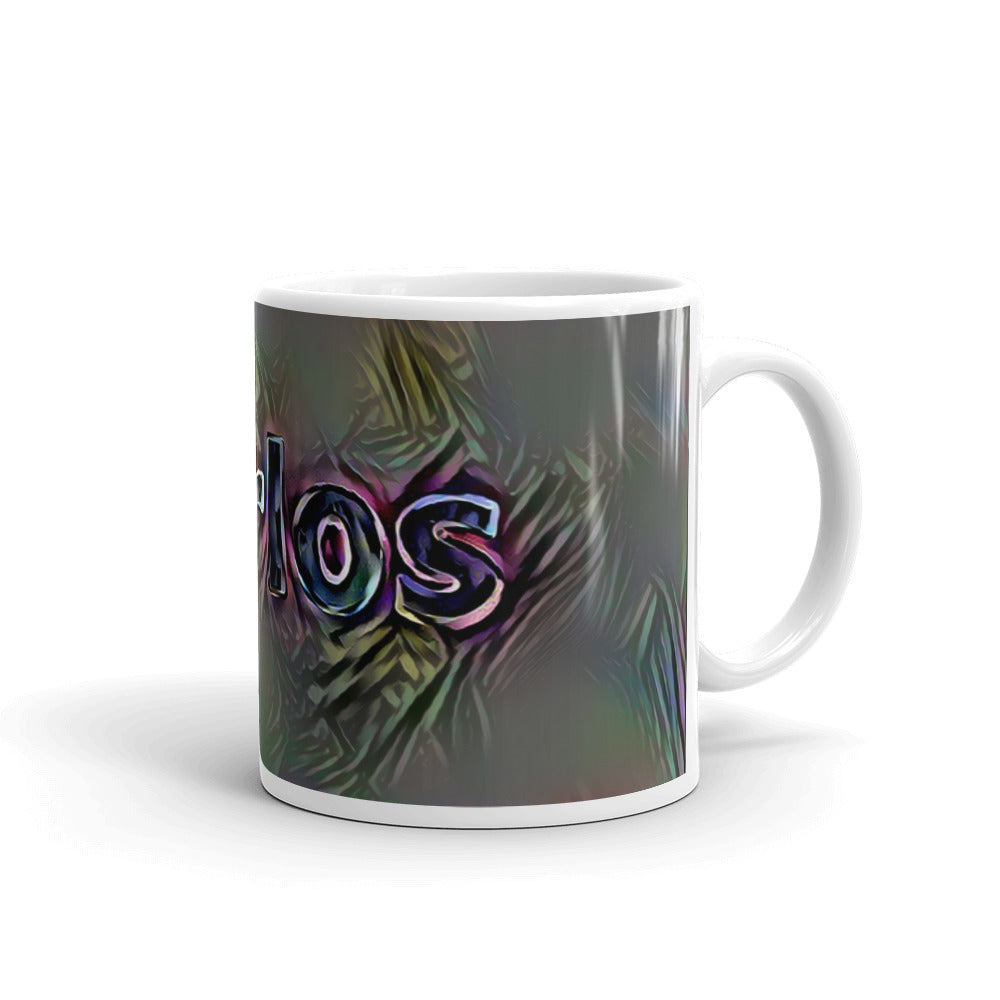 Carlos Mug Dark Rainbow 10oz left view