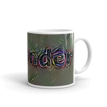 Load image into Gallery viewer, Alexander Mug Dark Rainbow 10oz left view