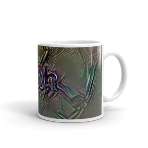 Linh Mug Dark Rainbow 10oz left view