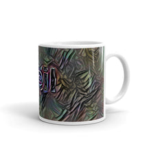 Load image into Gallery viewer, Neil Mug Dark Rainbow 10oz left view