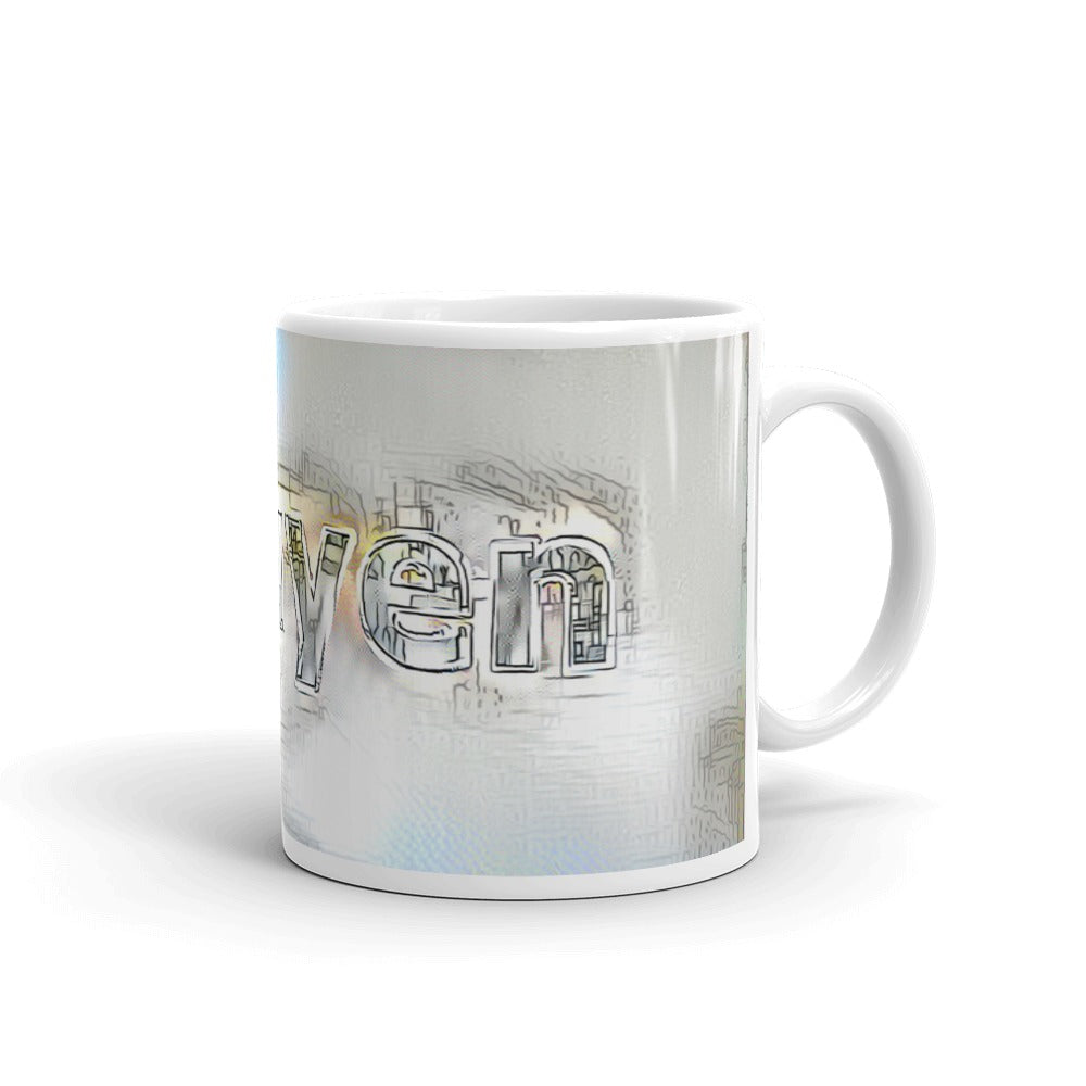 Nguyen Mug Victorian Fission 10oz left view