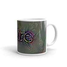 Load image into Gallery viewer, Claire Mug Dark Rainbow 10oz left view