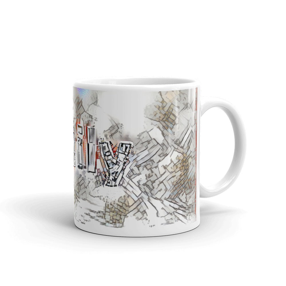 Emily Mug Frozen City 10oz left view