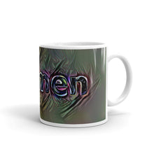 Load image into Gallery viewer, Carmen Mug Dark Rainbow 10oz left view