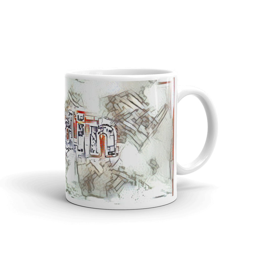 Aydin Mug Frozen City 10oz left view