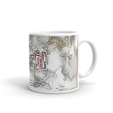 Abril Mug Frozen City 10oz left view