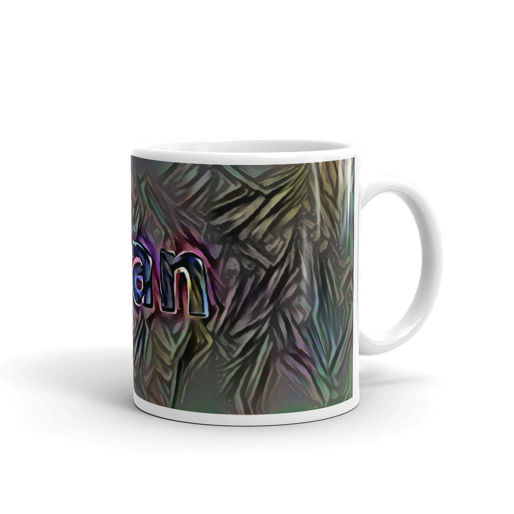 Jean Mug Dark Rainbow 10oz left view