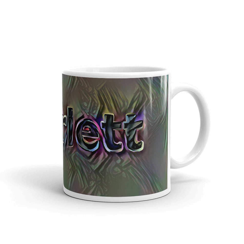 Scarlett Mug Dark Rainbow 10oz left view
