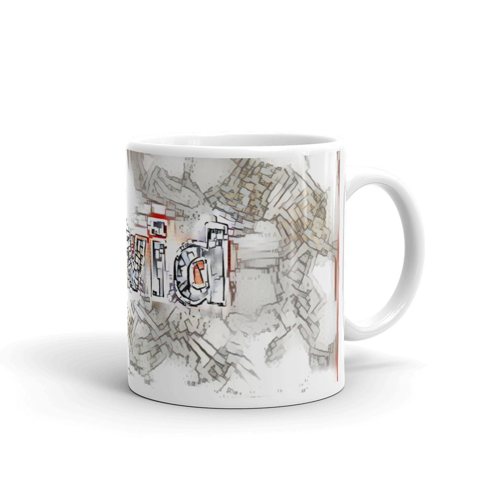 David Mug Frozen City 10oz left view