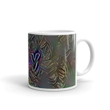 Load image into Gallery viewer, Lily Mug Dark Rainbow 10oz left view