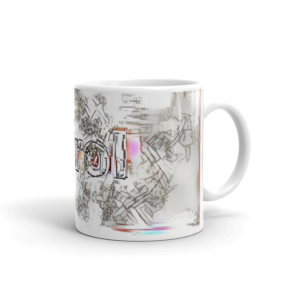 Carol Mug Frozen City 10oz left view