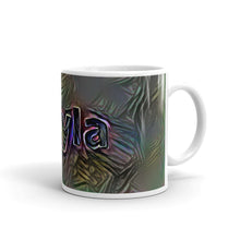 Load image into Gallery viewer, Kayla Mug Dark Rainbow 10oz left view