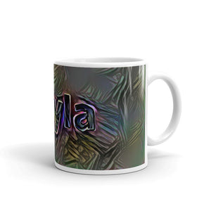 Kayla Mug Dark Rainbow 10oz left view