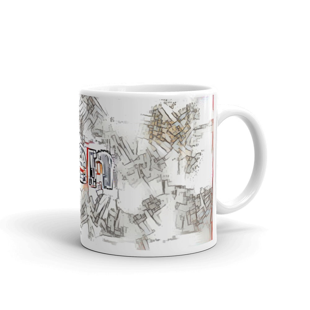 Ben Mug Frozen City 10oz left view