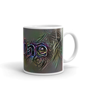 Janine Mug Dark Rainbow 10oz left view