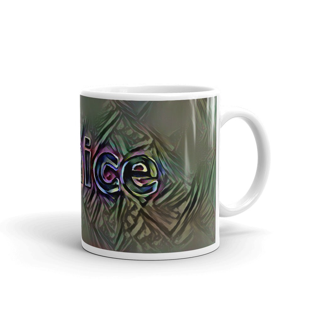 Janice Mug Dark Rainbow 10oz left view