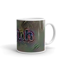 Load image into Gallery viewer, Quynh Mug Dark Rainbow 10oz left view