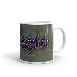 Michaela Mug Dark Rainbow 10oz left view