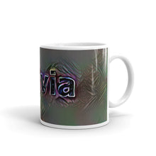Load image into Gallery viewer, Sylvia Mug Dark Rainbow 10oz left view