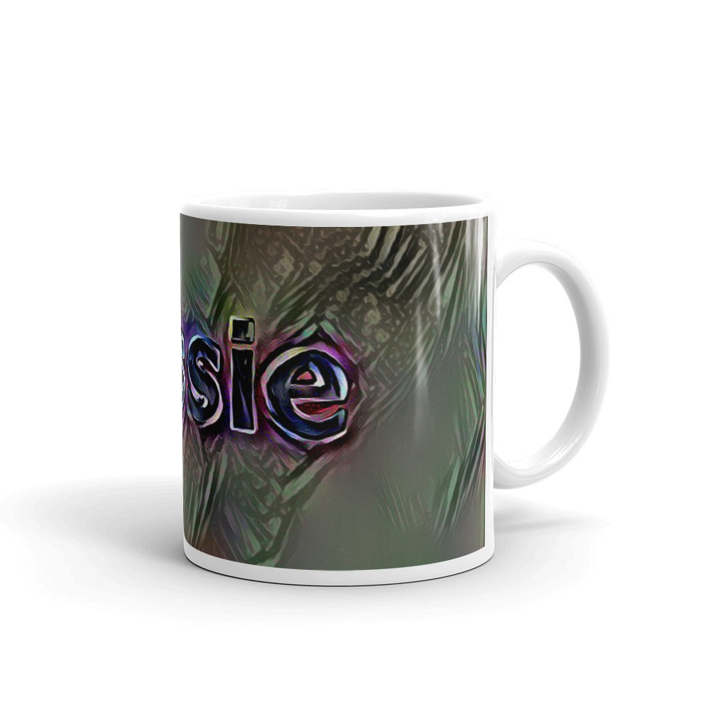 Jessie Mug Dark Rainbow 10oz left view