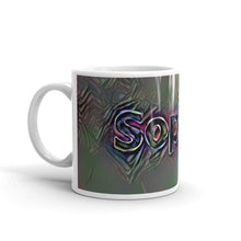 Load image into Gallery viewer, Sophia Mug Dark Rainbow 10oz right view