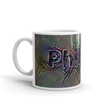 Load image into Gallery viewer, Phillipa Mug Dark Rainbow 10oz right view