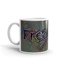 Load image into Gallery viewer, Frederick Mug Dark Rainbow 10oz right view